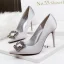 Prisvärd Röd Afton Pumps 2020 Rhinestone 10 cm Stilettklackar Spetsiga Pumps