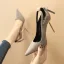 Prisvärd Röd Casual Mocka Pumps 2020 10 cm Stilettklackar Spetsiga Pumps