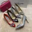 Stijlvolle Zilveren Avond Rhinestone Pumps 2020 Leer Pailletten 8 cm Naaldhakken / Stiletto Spitse Neus Pumps