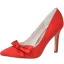 Elegante Ivoor Gala Pumps 2020 Satijn Strik 9 cm Naaldhakken / Stiletto Spitse Neus Pumps