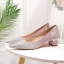 Błyszczące Gradient-Kolorów Cukierki Różowy Buty Ślubne 2020 Cekinami Cekiny 4 cm Niski Obcas Grubym Obcasie Szpiczaste Ślub Czółenka