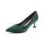 Chic / Belle Vert Foncé Promo Satin Escarpins 2020 5 cm Talons Aiguilles À Bout Pointu Escarpins