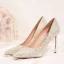 Glitzernden Schön Rosa Pailletten Brautschuhe 2020 10 cm Stilettos Spitzschuh Hochzeit Pumps