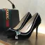 Stilig Svarta Afton Rhinestone Pumps 2020 Mocka 9 cm Stilettklackar Spetsiga Pumps