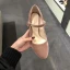 Vintage / Retro Nude Casual Pumps 2020 Suede 8 cm Thick Heels Round Toe Pumps