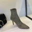 Charming Black Casual Glitter Womens Boots 2020 9 cm Stiletto Heels Pointed Toe Boots