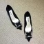 Chic / Beautiful Black Casual Suede Pumps 2020 Rhinestone 5 cm Stiletto Heels Pointed Toe Pumps