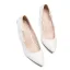 Élégant Ivoire Promo En Dentelle Chaussures Femmes 2020 Perle Faux Diamant À Bout Pointu 8 cm Compensées