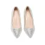 Scintillantes Argenté Club de carnaval Faux Diamant Chaussures Femmes 2020 8 cm Compensées À Bout Pointu