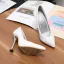 Eenvoudige Ivoor Kantoor OL Pumps 2020 9 cm Naaldhakken / Stiletto Spitse Neus Pumps