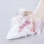 Charmig Elfenben Bal Damskor 2020 Spets Pärla Rosett Ankelband 9 cm Stilettklackar Spetsiga Högklackade