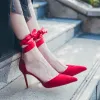 Chic / Beautiful Beige Cocktail Party Womens Shoes 2020 Ankle Strap 8 cm Stiletto Heels Pointed Toe Heels