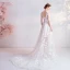 Erschwinglich Ivory / Creme Strand Brautkleider / Hochzeitskleider 2020 A Linie V-Ausschnitt Schleife Spitze Blumen Ärmellos Rückenfreies Hof-Schleppe