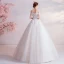 Affordable Ivory Wedding Dresses 2020 Ball Gown Off-The-Shoulder Crystal Lace Flower Appliques Sleeveless Backless Floor-Length / Long