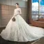 Schöne Champagner Brautkleider 2018 Ballkleid Mit Spitze Blumen Perlenstickerei Kristall Pailletten Off Shoulder Rückenfreies Ärmellos Königliche Schleppe Hochzeit