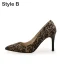 Chic / Beautiful Brown Street Wear Leopard Print Pumps 2020 Suede 10 cm Stiletto Heels Pointed Toe Pumps