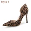 Chic / Beautiful Brown Street Wear Leopard Print Suede Pumps 2020 10 cm Stiletto Heels Pointed Toe Pumps