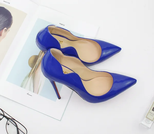 Schlicht Erschwinglich Schwarz Strassenmode Pumps 2020 12 cm Stilettos Spitzschuh Pumps