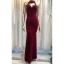 Sexy Dark Green Suede Evening Dresses  2020 Trumpet / Mermaid Scoop Neck Rhinestone Sleeveless Floor-Length / Long Formal Dresses