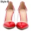 Transparent Red Evening Party Pumps 2020 10 cm Stiletto Heels Pointed Toe Pumps