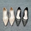 Chic / Beautiful Beige Casual Tulle Pumps 2020 Rivet 4 cm Stiletto Heels Low Heel Pointed Toe Pumps