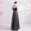 Chic / Beautiful Black Homecoming Spotted Graduation Dresses 2020 A-Line / Princess Strapless Sleeveless Backless Floor-Length / Long Formal Dresses