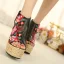 Chic / Beautiful Black Street Wear Womens Sandals 2020 Leather Braid Embroidered 11 cm Wedges Open / Peep Toe Sandals