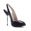 Chic / Beautiful Black Street Wear Slingbacks Womens Sandals 2020 Snakeskin Print 11 cm Stiletto Heels Open / Peep Toe Sandals