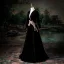 Vintage / Retro Black Beading Lace Flower Prom Dresses 2025 A-Line / Princess V-Neck Long Sleeve Backless Floor-Length / Long Prom Formal Dresses