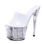 Charmant Bleu Jardin / Extérieur Sandales Femme 2020 17 cm Talons Aiguilles Peep Toes / Bout Ouvert Sandales