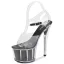Sexy Silver Rave Club Womens Shoes 2020 Ankle Strap 17 cm Stiletto Heels Open / Peep Toe Sandals