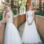 Chic / Beautiful Ivory Beach Wedding Dresses 2018 A-Line / Princess Lace Shoulders Sleeveless Floor-Length / Long Wedding