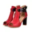 Affordable Black Street Wear Womens Sandals 2020 10 cm Thick Heels Open / Peep Toe Sandals