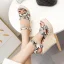 Chic / Beautiful Beige Street Wear Braid Womens Sandals 2020 Snakeskin Print 14 cm Wedges Open / Peep Toe Sandals