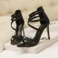 Fashion White Evening Party Womens Sandals 2020 Sequins Ankle Strap 10 cm Stiletto Heels Open / Peep Toe Sandals