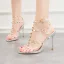 Sexy Gold Rave Club Rivet Womens Sandals 2020 T-Strap 10 cm Stiletto Heels Open / Peep Toe Sandals