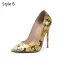 Fashion Multi-Colors Outdoor / Garden Floral Pumps 2020 Patent Leather 12 cm Stiletto Heels Pointed Toe Pumps