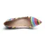 Mode Multifarben Strassenmode Gestreift Gekritzel Pumps 2020 12 cm Stilettos Spitzschuh Pumps