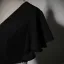 Elegant Sorte Perle Rhinestone Sløjfe Bælte Gallakjoler 2023 Prinsesse V-Hals Kort Ærme Lange Galla Kjoler