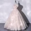 Chic / Beautiful Champagne Glitter Prom Dresses 2022 Ball Gown Strapless Sleeveless Backless Floor-Length / Long Formal Dresses