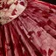 Chic / Beautiful Red Beading Pearl Sequins Printing Prom Dresses 2023 Ball Gown Off-The-Shoulder Sleeveless Backless Floor-Length / Long Prom Formal Dresses