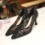 Charmant Beige Datierung Durchbohrt Pumps 2020 Leder Strass 6 cm Stilettos Spitzschuh Pumps
