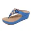 Bohême Rouge Plage Pantoufle & Tongs 2020 Cristal Faux Diamant Plateforme Peep Toes / Bout Ouvert Plat Chaussures Femmes