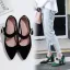 Vintage / Retro Burgundy Suede Bridesmaid Pumps 2020 Pearl Buckle 7 cm Thick Heels Pointed Toe Pumps