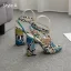 Sexy Roman Red Street Wear Snakeskin Print Womens Sandals 2020 Ankle Strap X-Strap 11 cm Thick Heels Open / Peep Toe Sandals