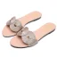 Rimelig Aprikos Casual Flette Slipper & Flip Flops 2020 Flate Peep Toe Damesko