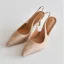 Simple Noire Bureau OL Slingbacks Sandales Femme 2020 Daim 8 cm Talons Aiguilles À Bout Pointu Sandales