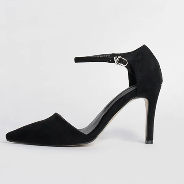 Mode Bruin Kantoor OL Zomer Suede Sandalen Dames 2020 10 cm Naaldhakken / Stiletto Spitse Neus Sandalen