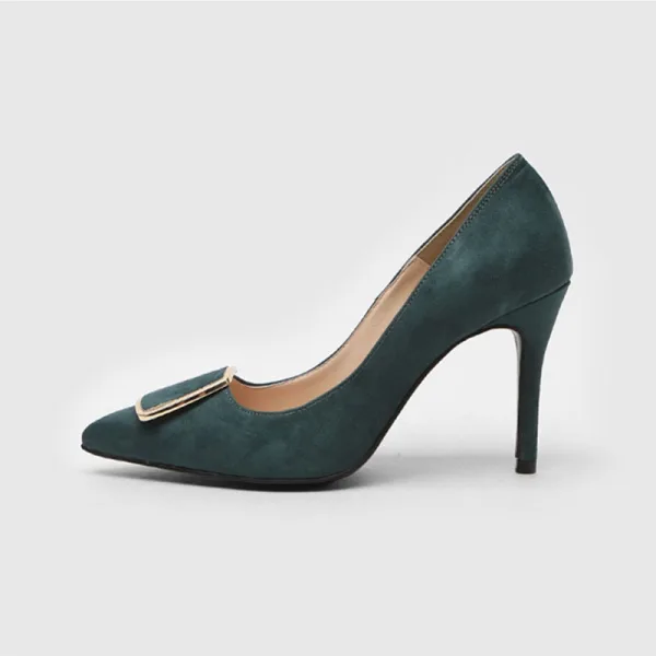 Chic / Belle Rouge Bureau OL Daim Escarpins 2020 10 cm Talons Aiguilles À Bout Pointu Escarpins