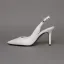 Schlicht Champagner Freizeit Slingpumps Sandalen Damen 2020 8 cm Stilettos Spitzschuh Sandaletten
